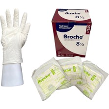Broche Pudrasız Steril Cerrahi Eldiven No: 8,5 8'li Paket