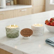 Miaju Kendinizi Şımartın, Özel Mesaj ve Isim Yazılı Kişisel Tasarım Mum Seti, Dekoratif Hediye Seçeneği