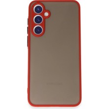 TE Dükkan Buğz Samsung Galaxy S23 Kılıf Montreal Silikon Kapak - Kırmızı