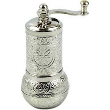 Osmanlı Motifli Kahve ve Baharat Değirmeni Gümüş