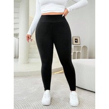 Lesa Wear Büyük Beden Yüksek Bel Toparlayıcı ve Sıkılaştırıcı Tayt, Büyük Beden Spor Tayt