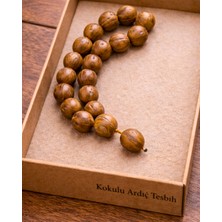 Sufi Tesbih Esans Ve Hediyelik Kokulu Ardıç Ağacı Tesbih - Doğal Ahşap Iri Kesim (Hafif ve Rahat Çekim)