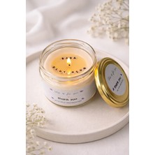 Kişiye Özel Gizli Mesajlı Mum, Cam Kavanozda Soy Waxtan ve Taşlarla Yazılmış Mesajtan Oluşan Süpriz Mum, Taşların Üzeri Mumla Kaplıdır, Mum Erirken Mesajınız Gözükür