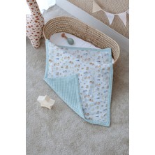 Tuğba Kuğu Çift Taraflı Bebek Battaniyesi, %100 Pamuklu Waffle Pike - Cute Baby Toys