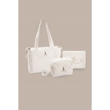 Little Gusto Sophie la girafe 3'lü Anne Bebek Bakım Çantası Seti