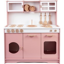 PremiumPort Şık Ahşap Mutfak Servis Seti, LED Işıklı, 9 Parça, Modern Tasarım