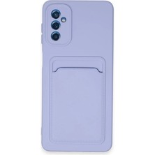 TE Dükkan Buğz Samsung Galaxy A14 4g Kılıf Kelvin Kartvizitli Silikon - Lila