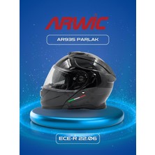 Arwic Kask Çene Açılır AR935 Parlak Siyah