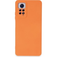 TE Dükkan Buğz Xiaomi Redmi Note 12 Pro 4g Kılıf Nano Içi Kadife Silikon - Turuncu