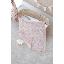 Tuğba Kuğu Çift Taraflı Bebek Battaniyesi, %100 Pamuklu Waffle Pike - Bloom Bash