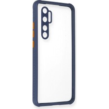 TE Dükkan Buğz Xiaomi Mi Note 10 Lite Kılıf Miami Şeffaf Silikon - Gri