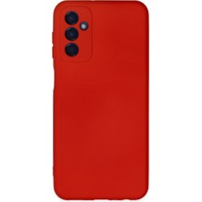 TE Dükkan Buğz Samsung Galaxy M23 Kılıf Nano Içi Kadife Silikon - Kırmızı