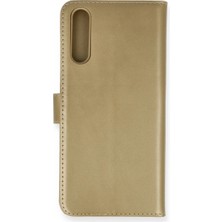 TE Dükkan Buğz Huawei P Smart S Kılıf Trend S Plus Kapaklı Kılıf - Gold