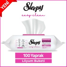 Sleepy Easy Clean Lilyum Buketi Yüzey Temizlik Havlusu&mendili 100 Yaprak