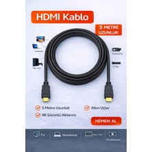 Fırsat Yolu HDMI Kablo 1.4V 4K Gold 5mt