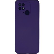 TE Dükkan Buğz Xiaomi Redmi 10C Kılıf Nano Içi Kadife Silikon - Mor