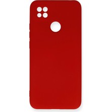 TE Dükkan Buğz Xiaomi Redmi 9c Kılıf Nano Içi Kadife Silikon - Kırmızı