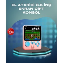 3.5 Inç LCD Ekranlı 666 Oyunlu Taşınabilir Retro Oyun Konsolu