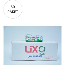 Zenvia Büyük Boy Çöp Torbası 65 x 80 cm 10 Lu Rulo x 50 Paket = 500 Adet (Mavi) ZNV2025
