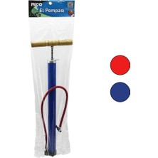 Shopwave Metal Gövde   Ahşap Kol   Iran  El Pompası  55CM   Top - Bisiklet - Motor  Ayaklık Apa