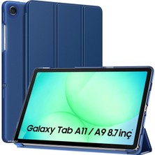 M.TK Moveteck Samsung Galaxy Tab A11 8.7 inç 2025/A9 8.7 inç 2023 Tablet Kılıfı Akıllı Smart Katlanabilir Renkli Kapak SM-X130