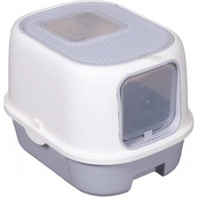 Petigo Iki Kapılı (Üst & Ön), Kürekli Çekmeceli Kapalı Kedi Tuvaleti MSP‑106T