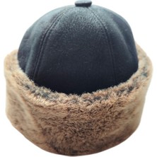 Zemheriden Serdar Model Deri Bere Kürklü Börk Kadın Erkek Börk