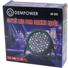Shopwave 54 LED Sahne Işığı 4 Farklı Renk Yüksek Güç - Akıllı Soğutma - Ses Kontrolü AC110-22