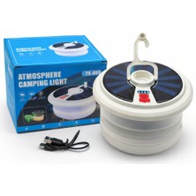 farissu YX-669 Güneş Enerjili Şerit Ledli Kamp Lambası - 15 Farklı Işık Modu & Type-C Hızlı Şarj