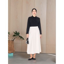 Lesa Wear Dökümlü Puf Kloş Tesettür Etek