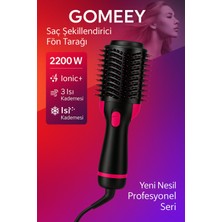 Allians 2200W Profesyonel Saç Şekillendirici Fön Tarağı, Ionic+ Teknoloji, 3 Isı Kademesi