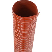 Çift Katlı Yüksek Isı Hortumu 32 mm x 4 Metre 300 Derece Kırmızı Silikon Hortum Üretimden Teslimat