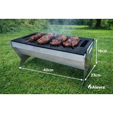 Alevra Katlanır Mangal,demonte Mangal Ateşçukuru