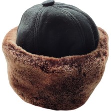 Zemheriden Serdar Model Deri Bere Kürklü Börk Kadın Erkek Börk