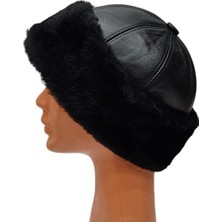 Zemheriden Serdar Model Deri Bere Kürklü Börk Kadın Erkek Börk