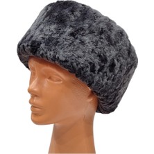 Zemheriden Hakiki Deri Yuvarlak Kafkas Kalpak