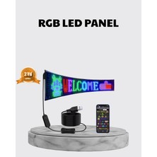Shopwave Rgb LED Panel – Çok Renkli, Kumandalı, USB Bağlantılı Yazı ve Gıf Gösterimli Akıl
