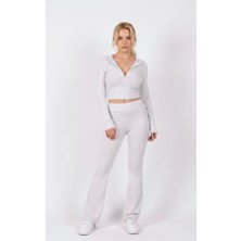 Banega Kadın Grimelanj Kapüşonlu Wide Leg Spor Esofman Takım