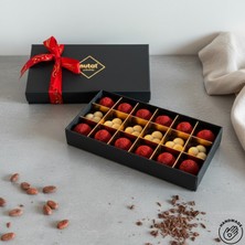 Nutat Sevgililer Günü Özel Frambuaz Dolgulu Sütlü & Beyaz Çikolata 236 Gr.