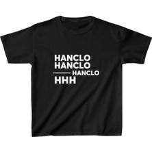 Unisex Çocuk Baskılı T-Shirt - Siyah