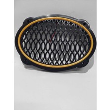 PremiumPort Oval Silikon LED Işıklı Hoparlör Kapağı, Çiftli, Şık ve Dayanıklı