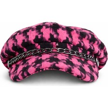 Mamayaga Kadın Desenli Zincir Detaylı Spor Şık Oduncu Unisex Standart Şapka