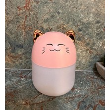 PremiumPort LED Işıklı Kedi Temalı Hava Nemlendirici ve Buhar Makinesi