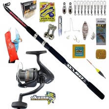 Oslo Okuma Revenger Rv-65 360cm 100-300gr Anaconda Profesyonel Sazan Kıyı Olta Takımı Seti