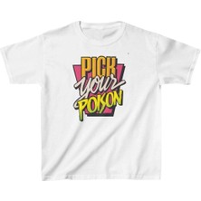 Unisex Çocuk Baskılı T-Shirt - Beyaz