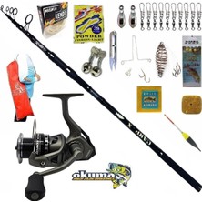 Oslo Okuma Acuador ACU-8000A 360cm 3,5lbs Carp-x Profesyonel Sazan Kıyı Olta Takımı Seti