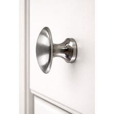 Berfino Inox Mobilya Düğmesi – Çekmece Dolap Komodin Kulpu – Paslanmaz Görünümlü Modern Metal Düğme