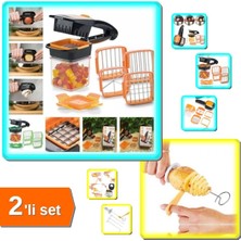 Özbience Pratik 5'li Sebze Meyve Doğrayıcı ve Spiral Patates Dilimleyici Seti