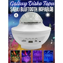 PremiumPort Şarjlı Bluetooth Hoparlör ve LED Işıklı Disko Topu Seti