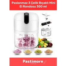 Özbience Pratik Mini Sarımsak Rondo, Paslanmaz Çelik Bıçak, Dayanıklı ve Kullanışlı